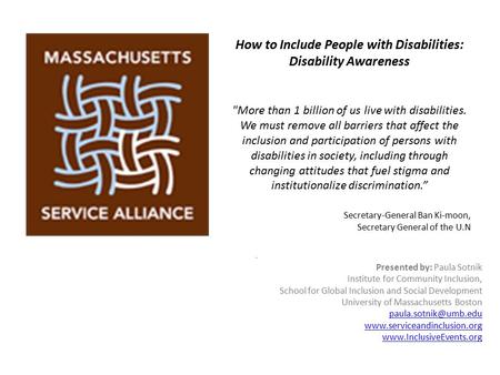 How to Include People with Disabilities: Disability Awareness