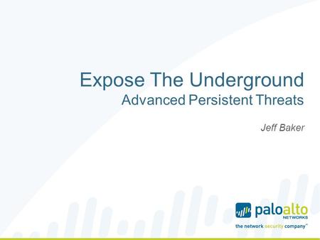Expose The Underground Advanced Persistent Threats