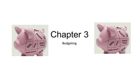 Chapter 3 Budgeting.