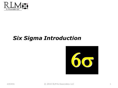 Six Sigma Introduction