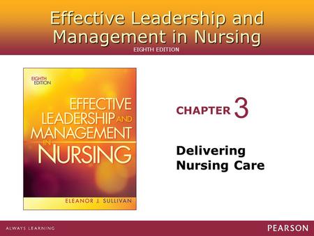 3 Delivering Nursing Care.