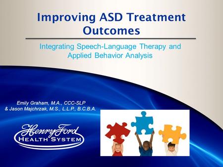 Improving ASD Treatment Outcomes