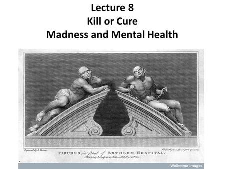 Lecture 8 Kill or Cure Madness and Mental Health