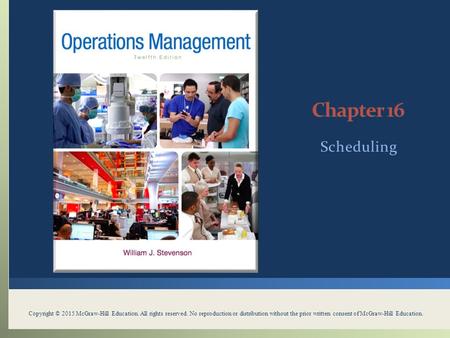 Chapter 16 Scheduling Scheduling