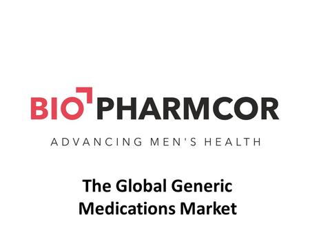 The Global Generic Medications Market