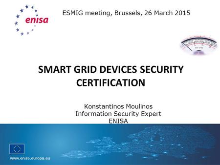 SMART GRID DEVICES SECURITY CERTIFICATION