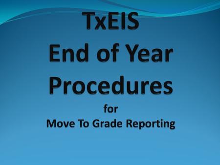 Verify that all required audit reports have been printed from TxEIS and stored for your records. SAT 0400 SAT0600 SAT0670 SAT0900 SAT1600 (not required)