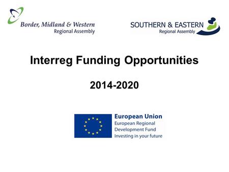 Interreg Funding Opportunities