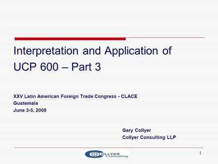 Interpretation and Application of UCP 600 – Part 3