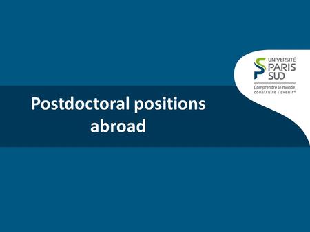 Postdoctoral positions abroad