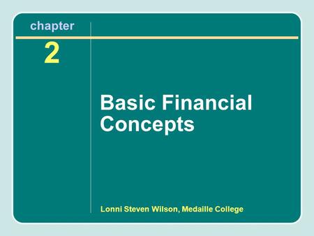 Basic Financial Concepts