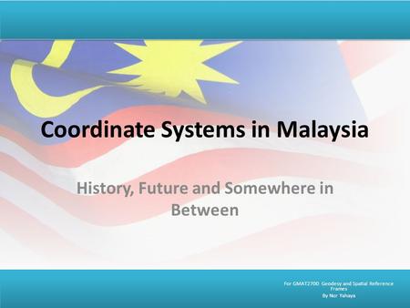 Coordinate Systems in Malaysia