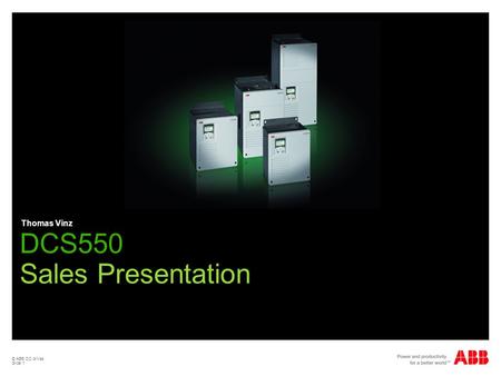 DCS550 Sales Presentation