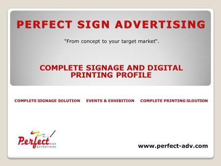 Large Format Digital Printing & Branding www.perfect-adv.com.