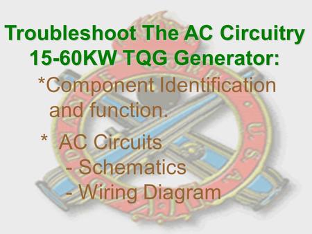 Troubleshoot The AC Circuitry