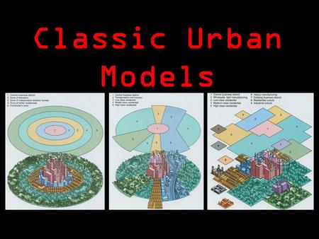 Classic Urban Models.