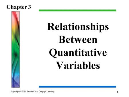 Relationships Between Quantitative Variables