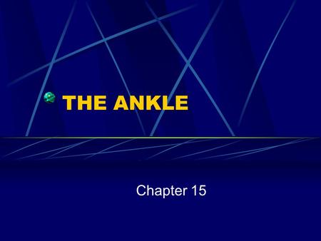 THE ANKLE Chapter 15.