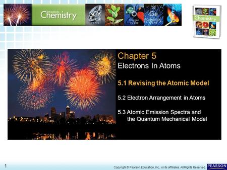 Chapter 5 Electrons In Atoms 5.1 Revising the Atomic Model