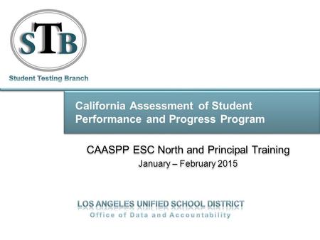 California Assessment of Student Performance and Progress Program