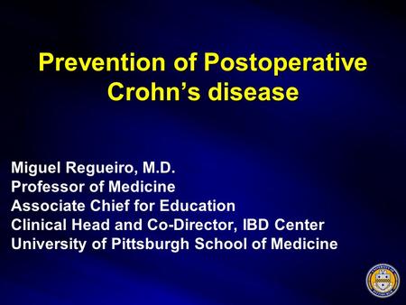 Prevention of Postoperative Crohn’s disease