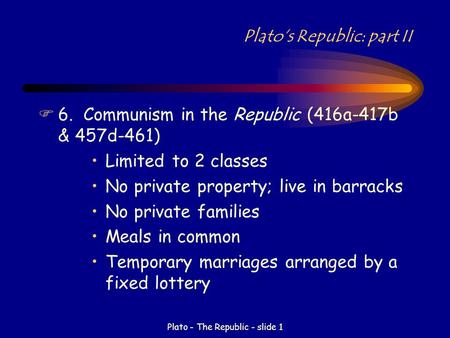 Plato’s Republic: part II