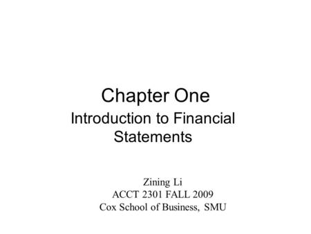 financial accounting assignment ppt