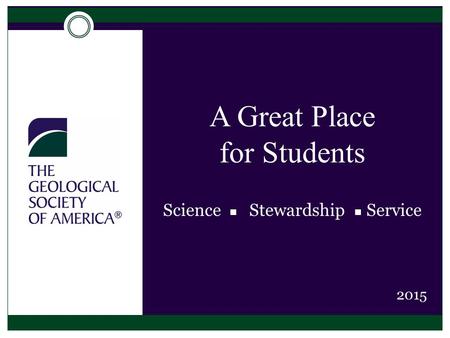 A Great Place for Students Science  Stewardship Service 2015.