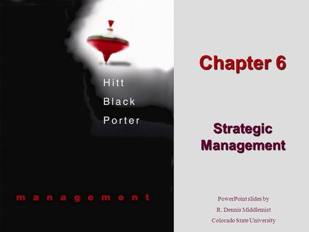 Chapter 6 Strategic Management.