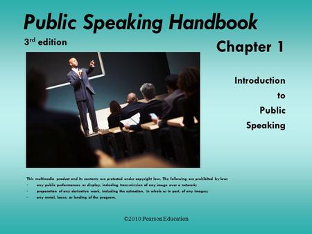 Public Speaking Handbook 3rd edition
