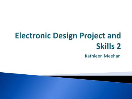 Electronic Design Project and Skills 2