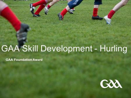 GAA Skill Development - Hurling GAA Foundation Award.