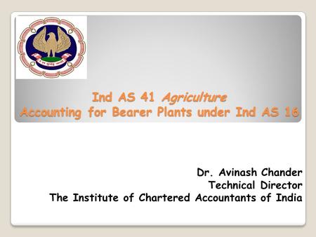 Ind AS 41 Agriculture Accounting for Bearer Plants under Ind AS 16