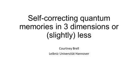 Self-correcting quantum memories in 3 dimensions or (slightly) less