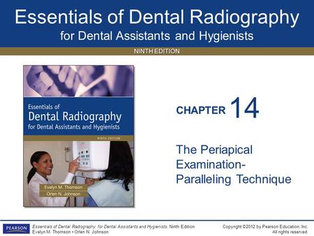 14 The Periapical Examination-Paralleling Technique.
