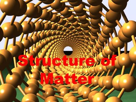 Structure of Matter. Atomic  Macro.