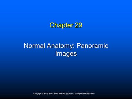 Normal Anatomy: Panoramic Images