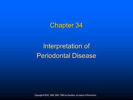 Interpretation of Periodontal Disease