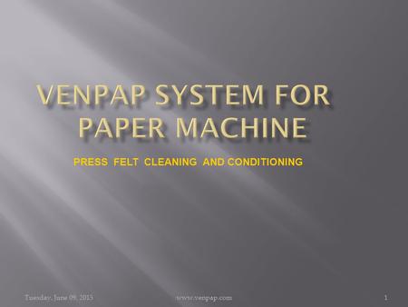Venpap System for Paper Machine