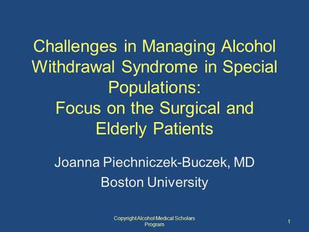 Joanna Piechniczek-Buczek, MD Boston University
