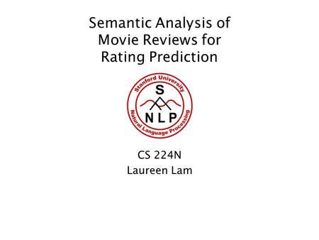 Semantic Analysis of Movie Reviews for Rating Prediction
