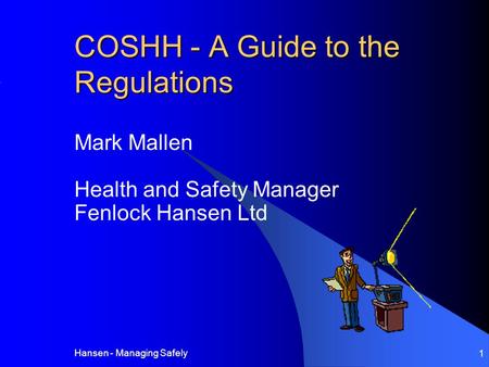 COSHH - A Guide to the Regulations