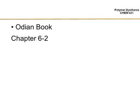 Odian Book Chapter 6-2.