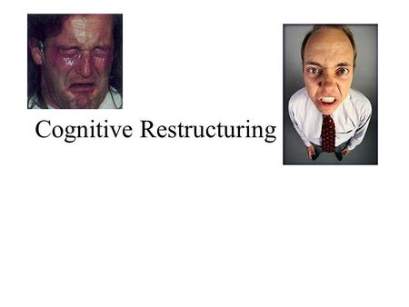 Cognitive Restructuring.  Rationale: purpose and overview of the procedure.  Assessment: Identification of client thoughts during problem situations.