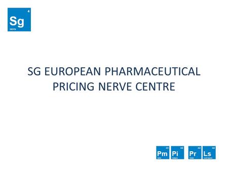 SG EUROPEAN PHARMACEUTICAL PRICING NERVE CENTRE. ABOUT SIGYN R&D Sigyn R&D is a Croatian company based in Zagreb, established in 2010. Tailor made software.
