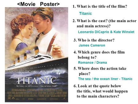 titanic movie review ppt