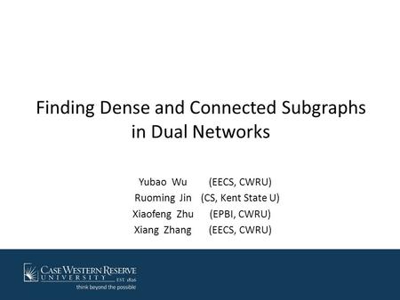 Finding Dense and Connected Subgraphs in Dual Networks