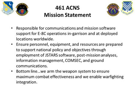 461 ACNS Mission Statement