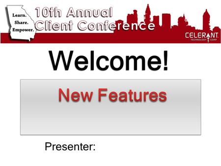 Welcome! Presenter:. Major Topics To Be Covered In This Presentation Review of new features that will be offered in 6.4.5 –POS –CRM –Inventory –Purchasing.