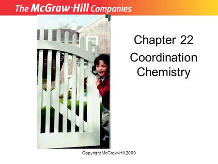 Chapter 22 Coordination Chemistry